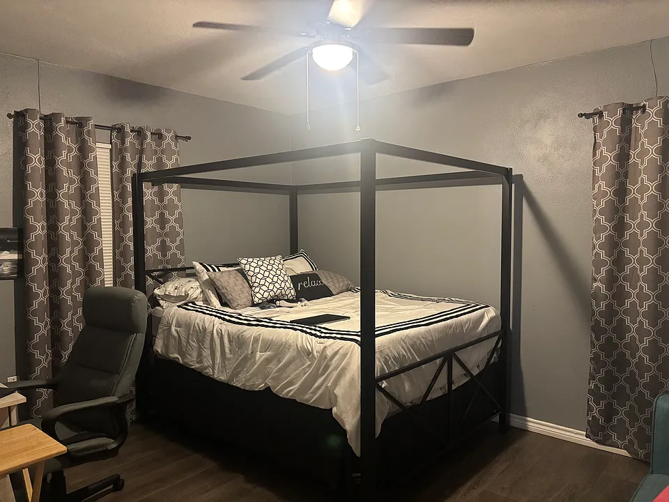 bedroom with 2 closets