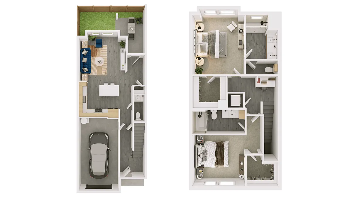 Floor plan B5 - Townhome