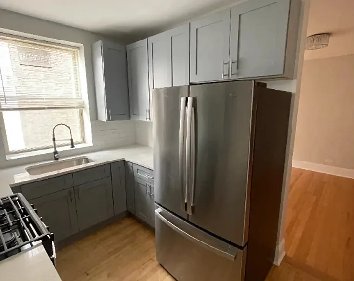 Kitchen with soft close cabinets