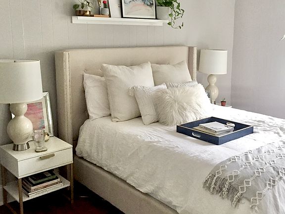 Hardwood floor bedroom!