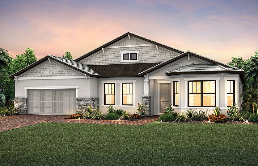 Home Exterior C2B with stone detail