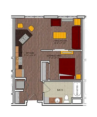 Floor plan 3-B