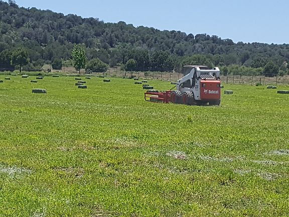 Gathering 10 bales at a time