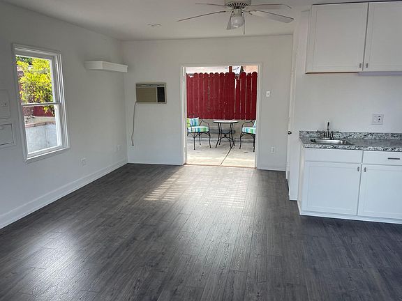 Living area and kitchenette