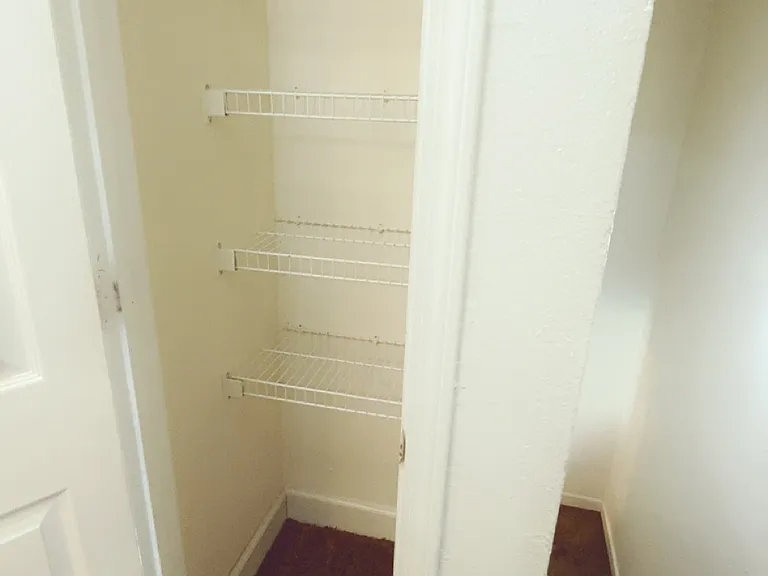 2 & 3 bedroom units: Shelved hallway closet