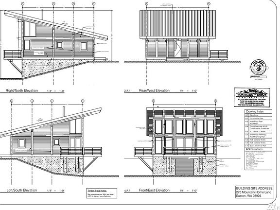 Land sale includes fantastic cabin plans!