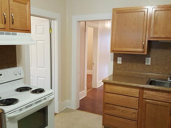 Kitchen view from back door