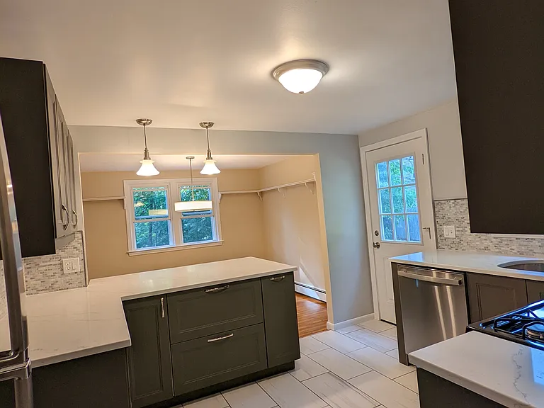 Kitchen (background=dining room & back door)