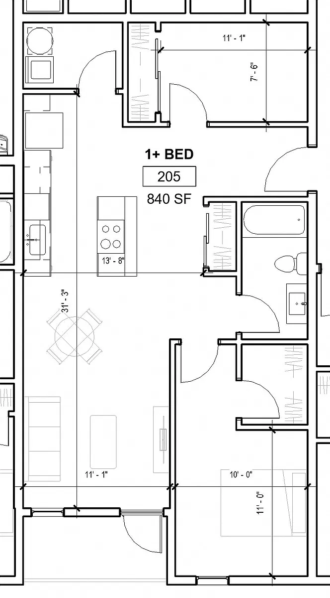 Floor plan Grand 1+Den