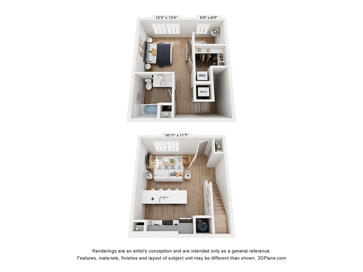 Floor plan Trevor A Townhome - BCIII
