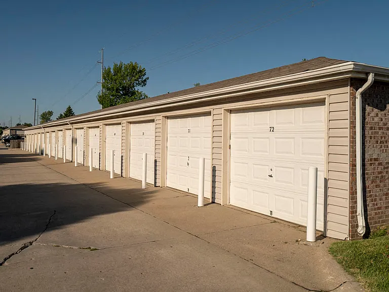 Protect your car with the detached garages available for rent.