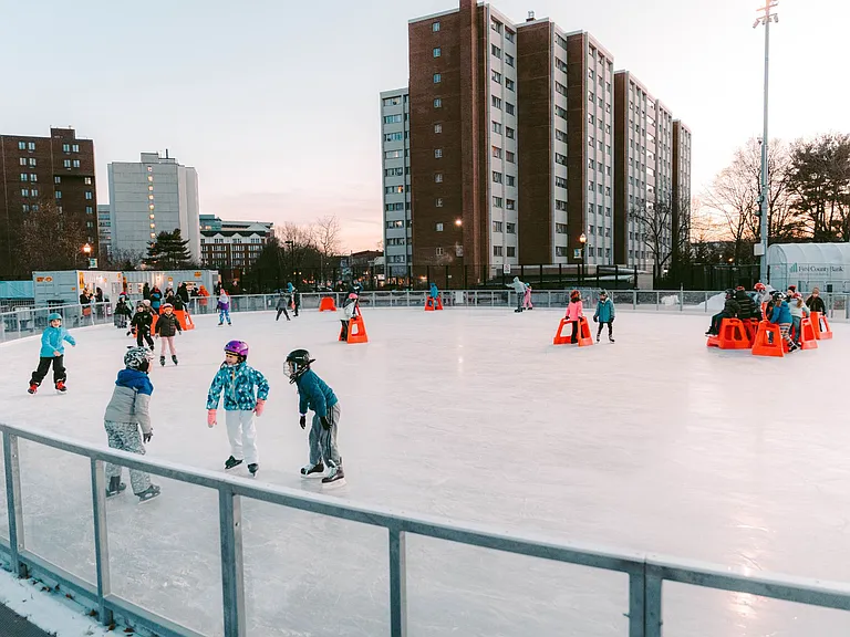 Mill River Park Ice skating Photo Courtesy of Mill River Park