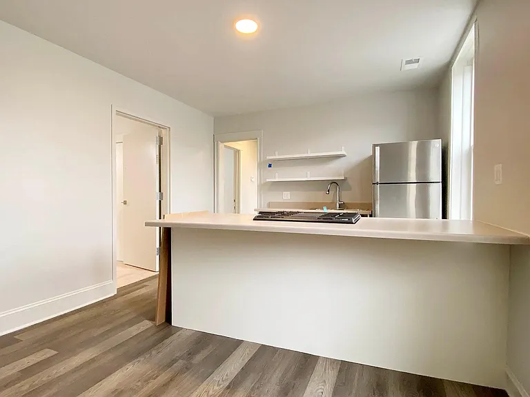 Kitchen view from the front entry
