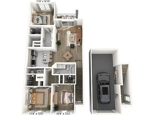 Floor plan C1-garage