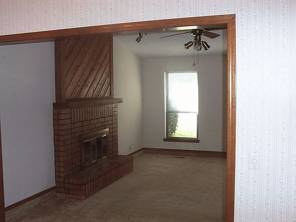 dining room to living room & fireplace