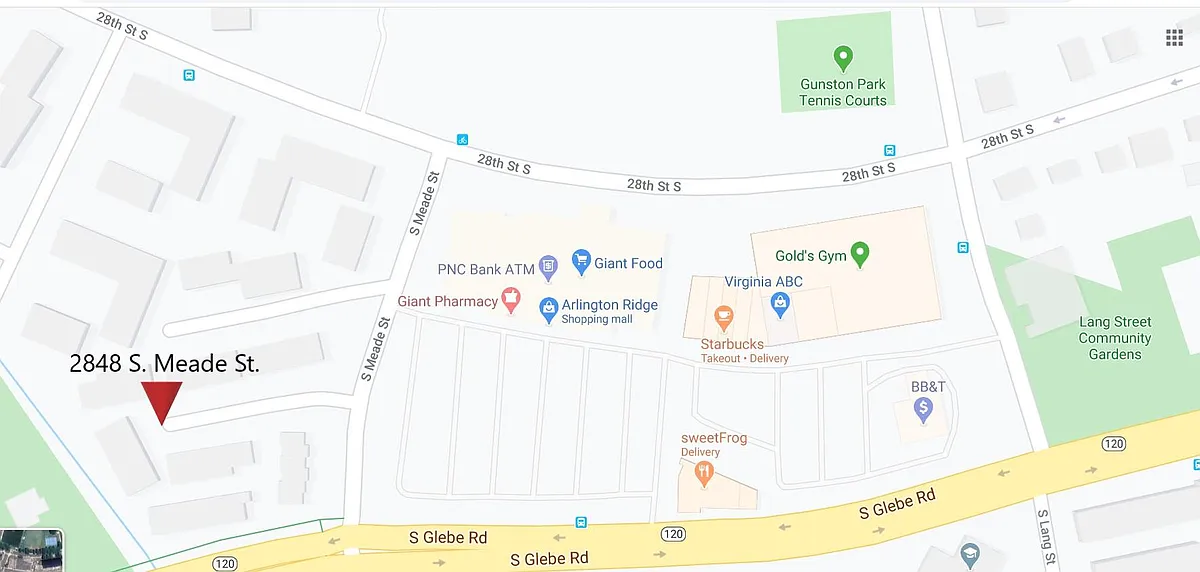 Awesome location - walk to Parks, grocery, Starbucks, Gold's gym, and more. Bike trail just on other side of Glebe Rd. - 2848 S Meade St