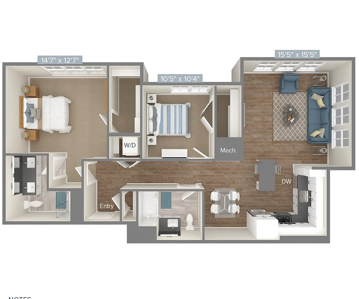 Floor plan B6-1214
