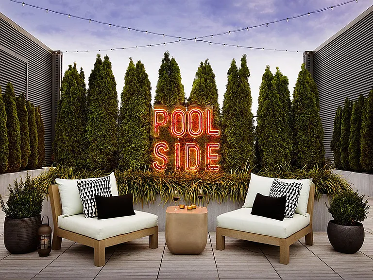 Pool Deck Seating Area
