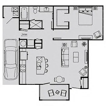 Floor plan B1 (att gar)