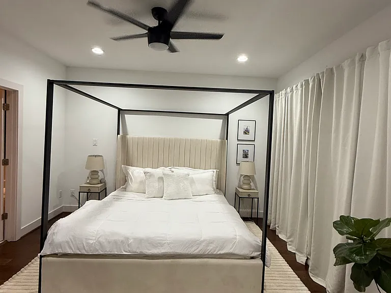 Furnished primary bedroom