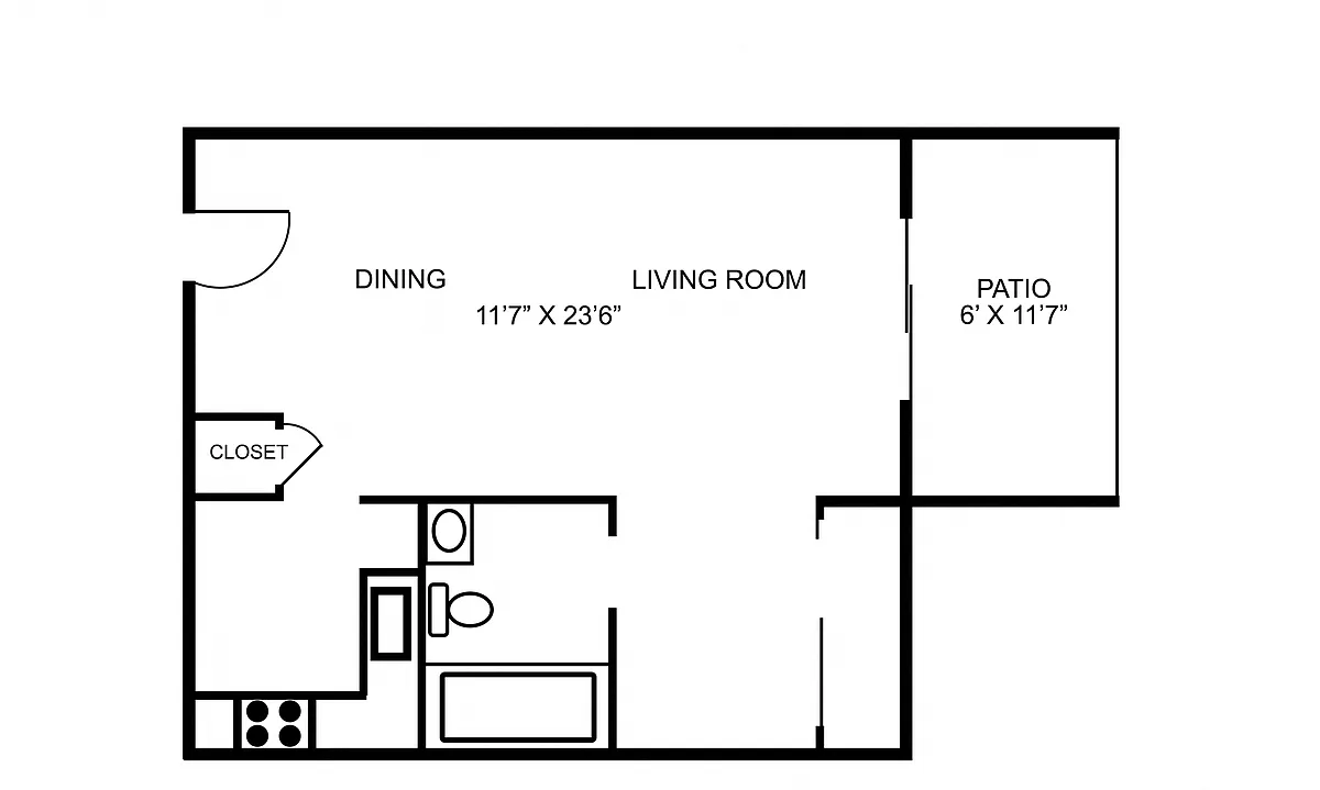 Floor plan Studio
