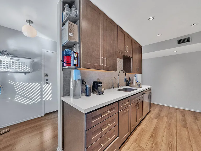 Kitchen and entrance to laundry room