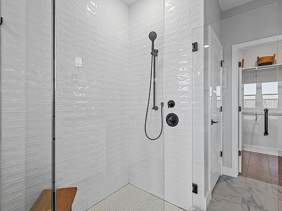Separate shower in primary bath