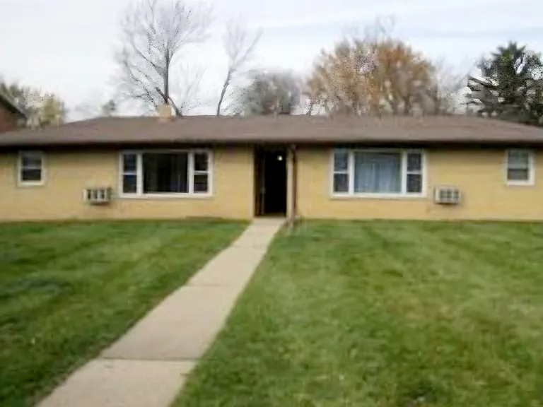 Back exterior of fourplex