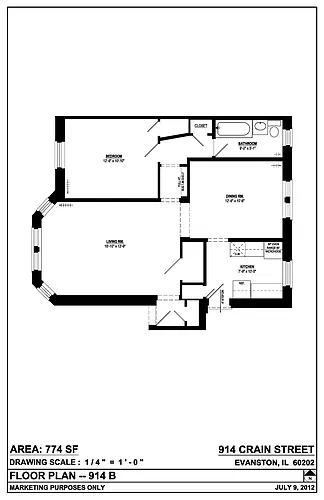 Floor plan 1 Bedroom