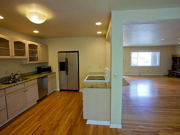 Kitchen, Dining, Family Room View