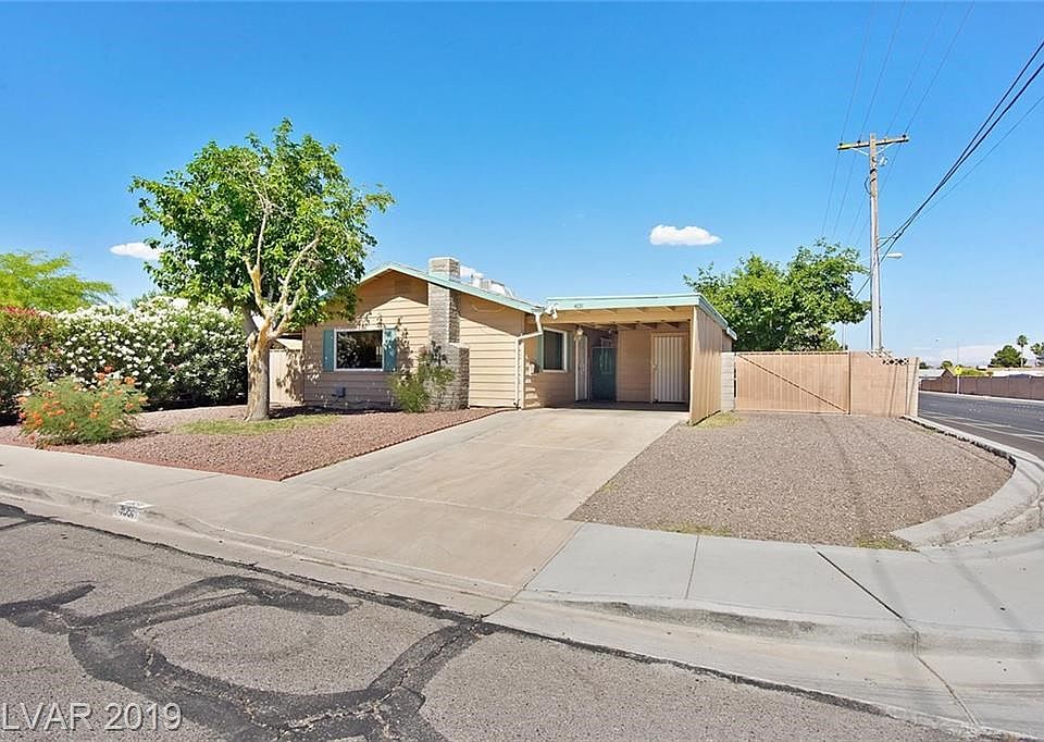 Exterior. Corner lot with RV parking