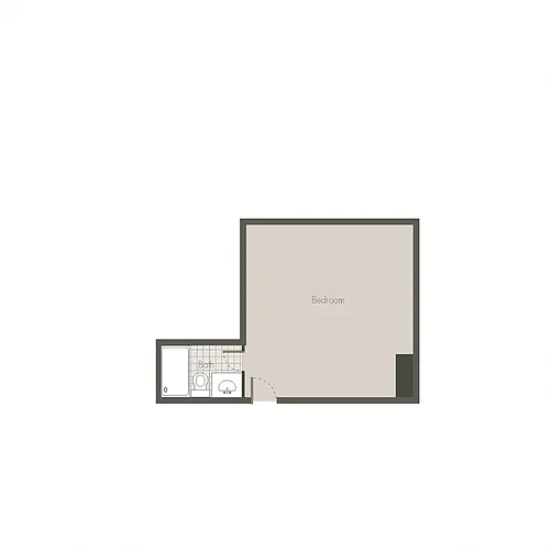 Floor plan SRO-Sleeping room only