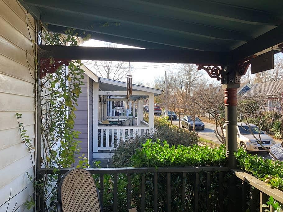 View from the large front porch - enjoy people watching and lounging