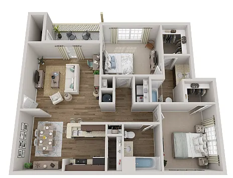 Floor plan 2 X 2