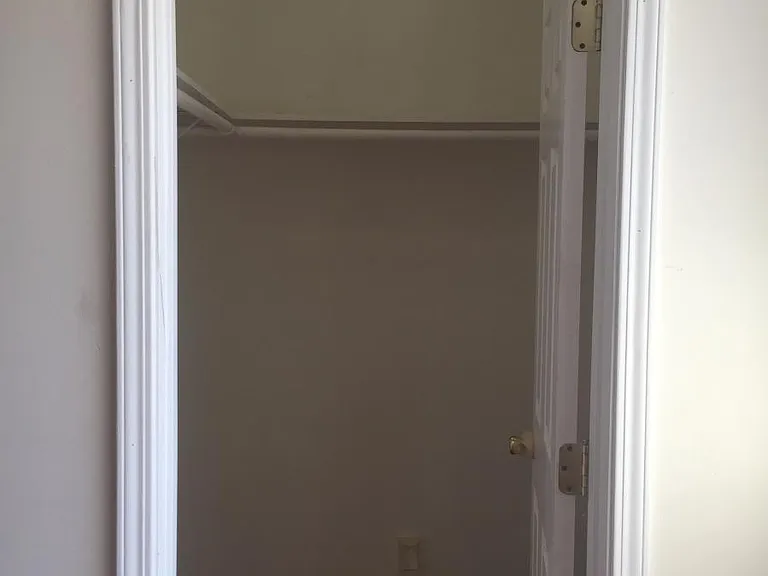 Walk in closet in master bedroom