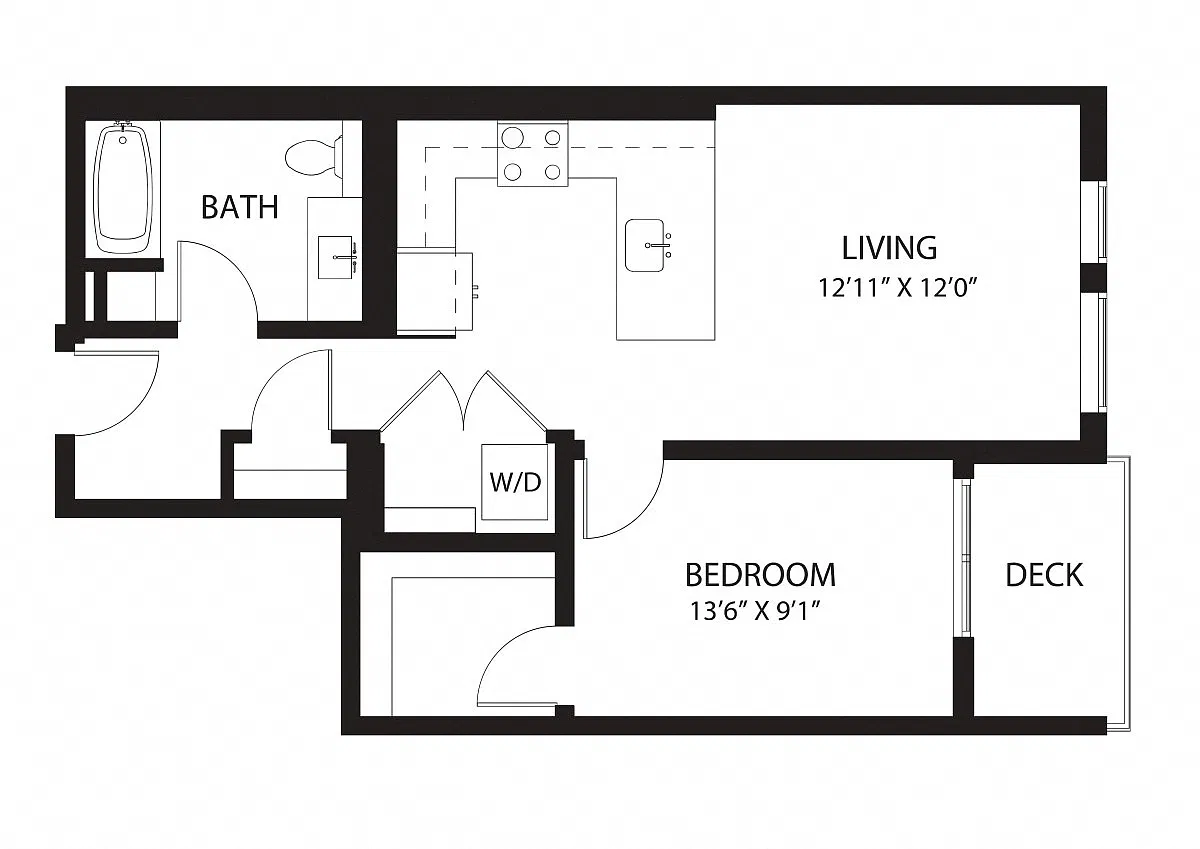 Floor plan C13 1X1