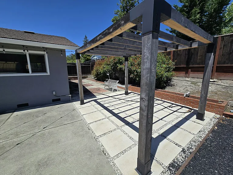 Pergola Paver area 16'5" x 13'3"