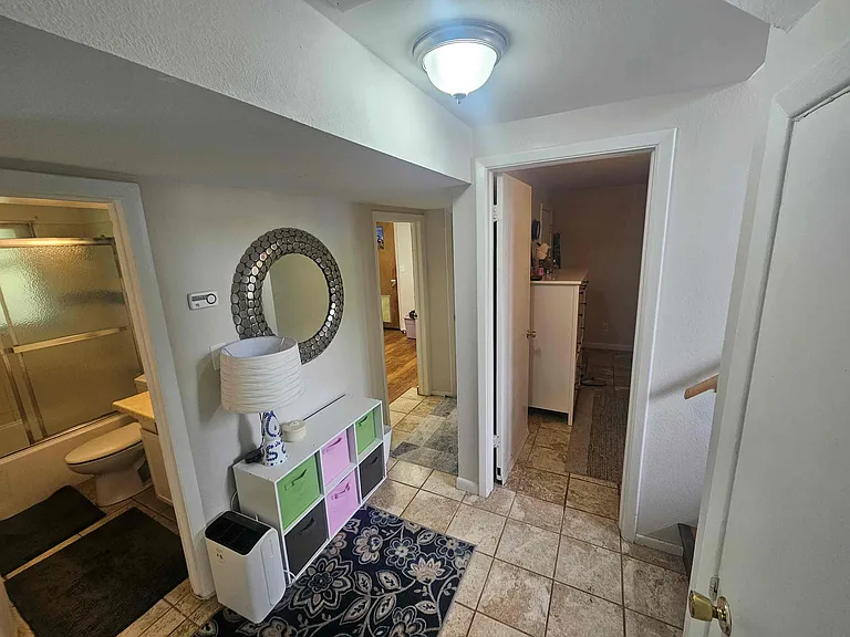 Lower level hallway