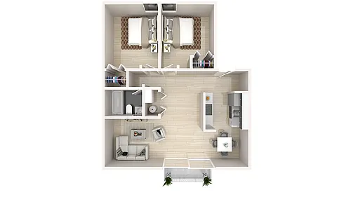 Floor plan 2 X 1