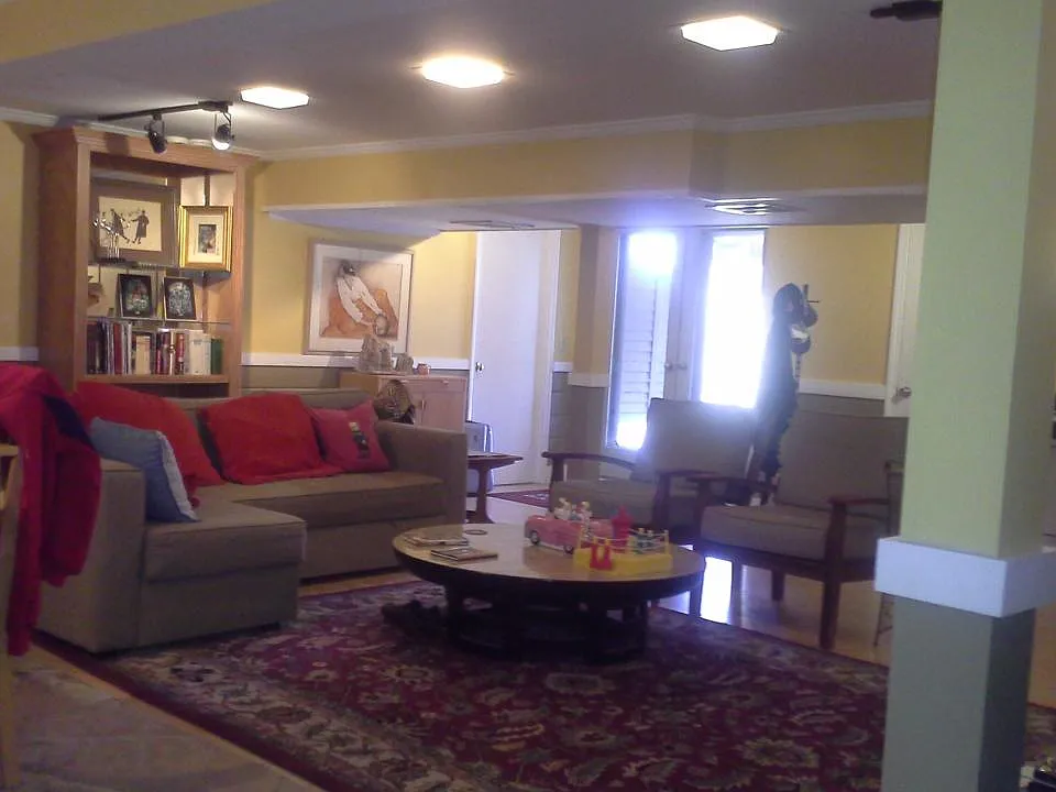 large living dining kitchen furnished