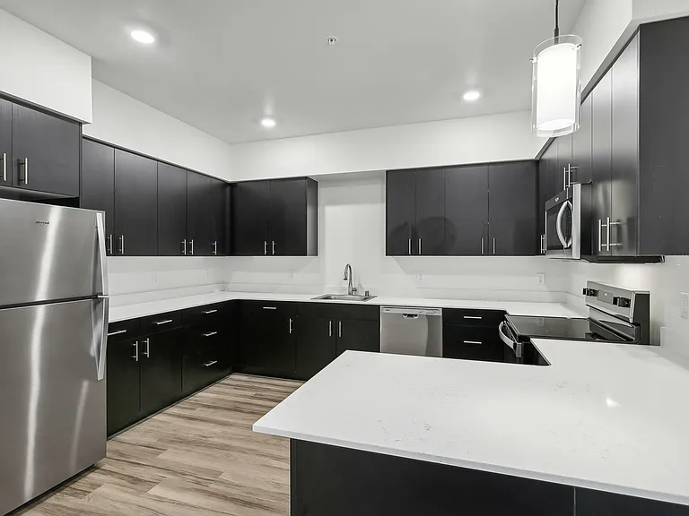 A brand new chef's kitchen with plenty of storage and counterspace A brand new chef's kitchen with plenty of storage and counterspace