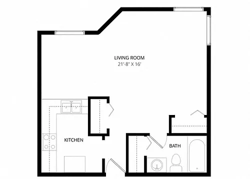 Floor plan Studio