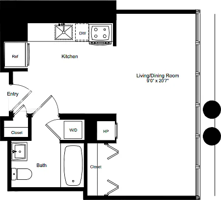 Floor plan Studio B 7