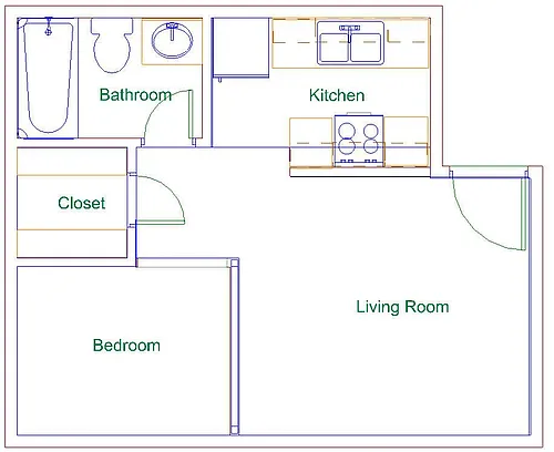 Floor plan Studio