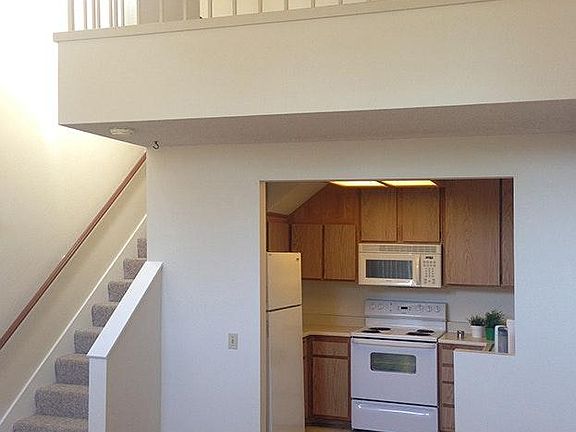 Open double-height living room