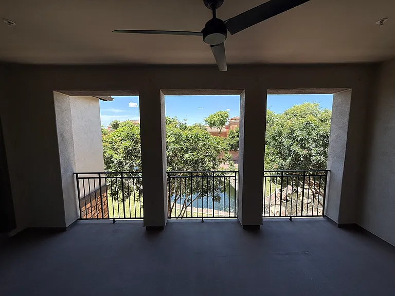 Balcony lake view