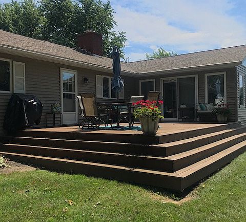 Wood deck