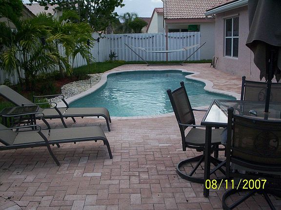 patio furniture and deck