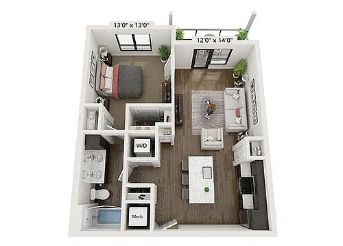Floor plan A1C