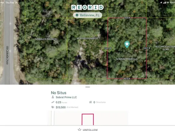 Fisher Pl Lot 8, Ocklawaha, FL 32179